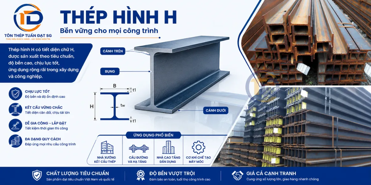 thép hình h - bền vững mọi công trình
