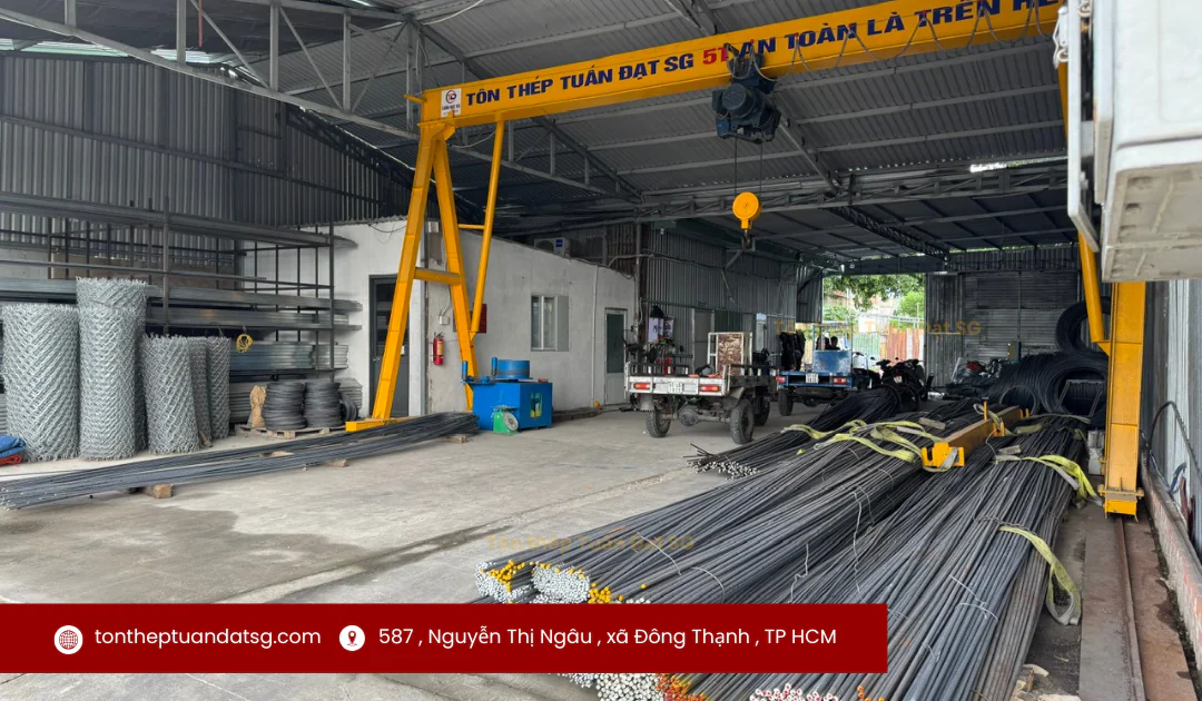 kho thép xây dựng ton thép tuấn đạt sg
