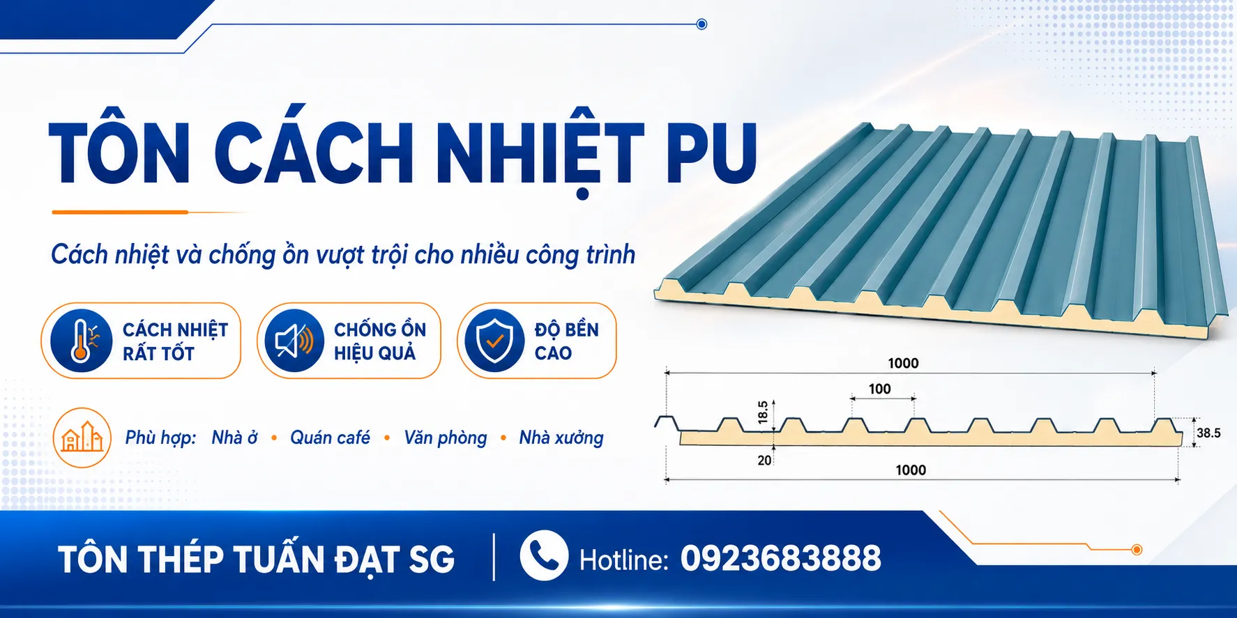 Tôn cách nhiệt PU