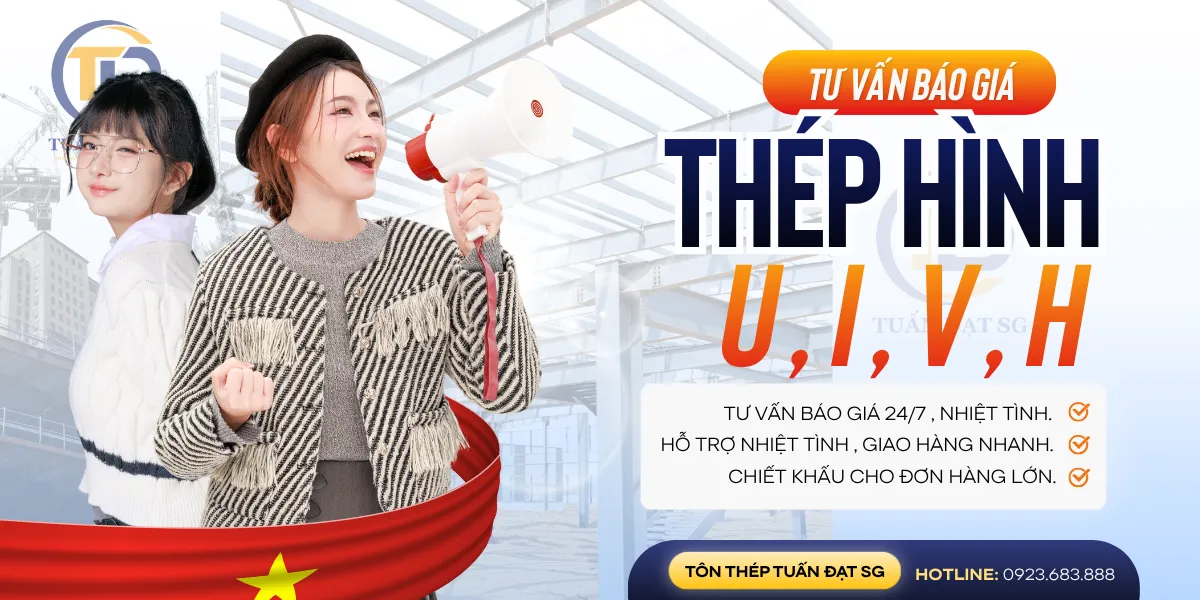Tư vấn báo giá thép hình U I V H