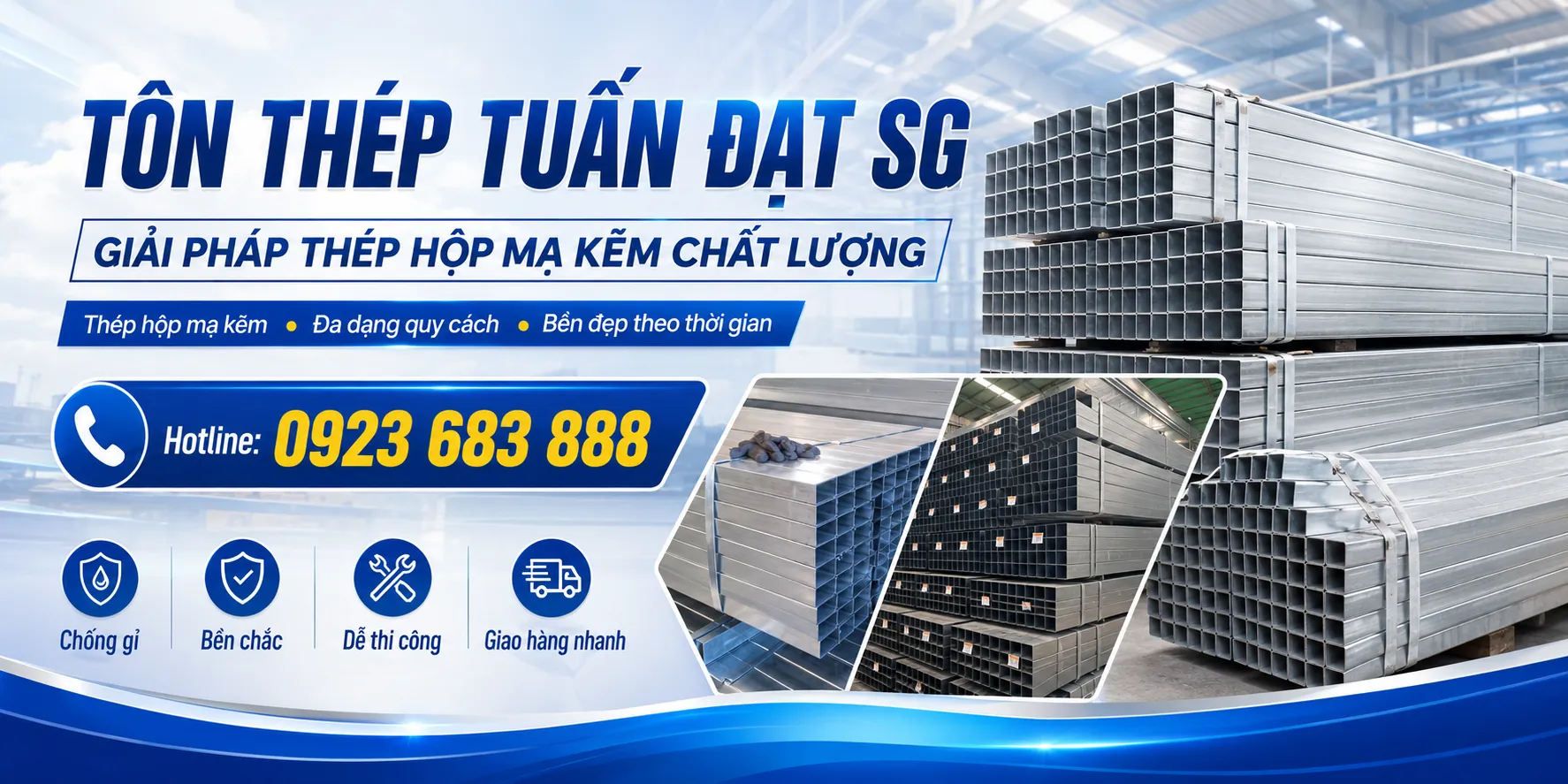 thép hộp mạ kẽm chất lượng