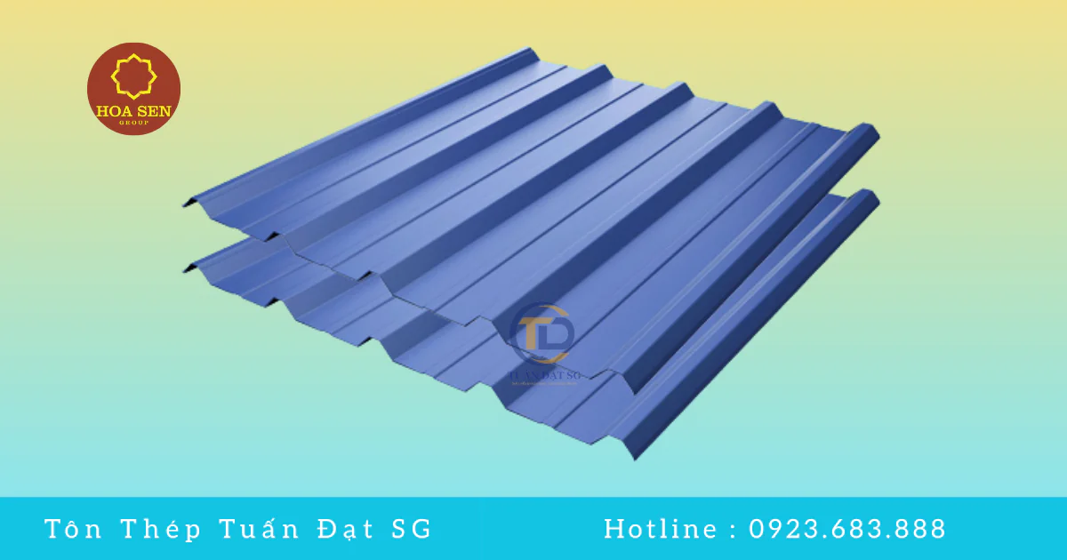 Tôn lạnh Hoa Sen 5 sóng